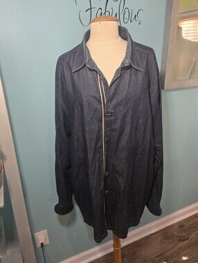 Marithe Francois Girbaud Indigo Blue Denim Shirt